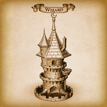 Load image into Gallery viewer, Fate's End Towers Wizard Dice Tower