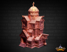 Load image into Gallery viewer, Fate's End Towers Catfolk Dice Tower