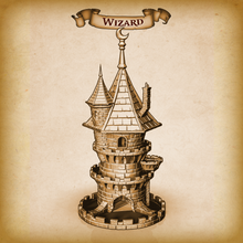 Load image into Gallery viewer, Fate&#39;s End Towers Wizard Dice Tower
