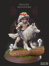 Load image into Gallery viewer, Princess Mononoke San &amp; Moro Chibi

